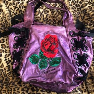 Betsey Johnson Metallic purple bag